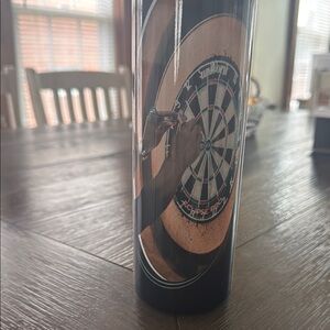 Dartboard Themed Black and Brown Kitchen Accessory